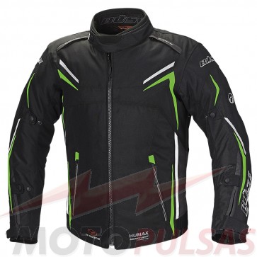 BÜSE MUGELLO tekstilinė striukė juoda / žalia