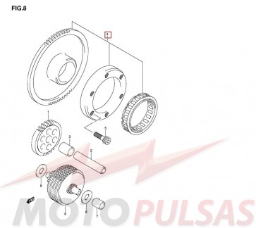 Sankabos starterio komplejtas 12600-06811