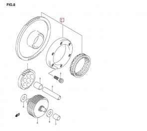 Sankabos starterio komplejtas 12600-06811