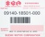 Suzuki 09140-18501, 0914018501