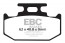 EBC galinės stabdžių kaladėlės kodas FA152R