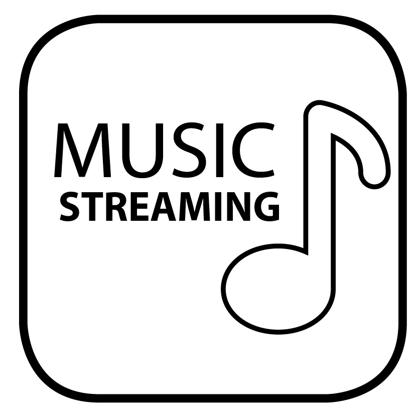 Music streaming All the music you ever wanted streamed directly from your smartphone. Control, share and experience your favorite tune on the road.