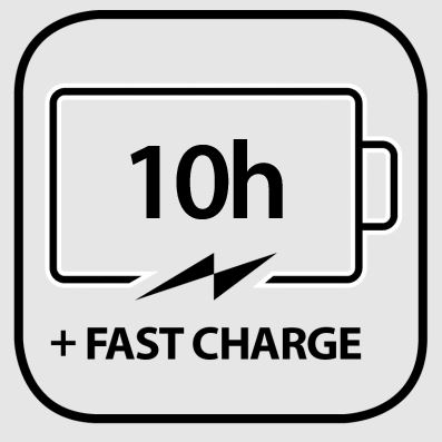 Fast charging Running out of Battery? Get 2 hours talk time battery after 20 minutes of charging.